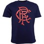 Rangers Męskie RFC Graphic Crest T-Shirt Niebieski