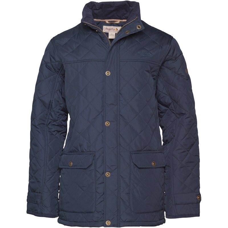 Regatta Mens Rigby Quilted Jacket Navy Plable