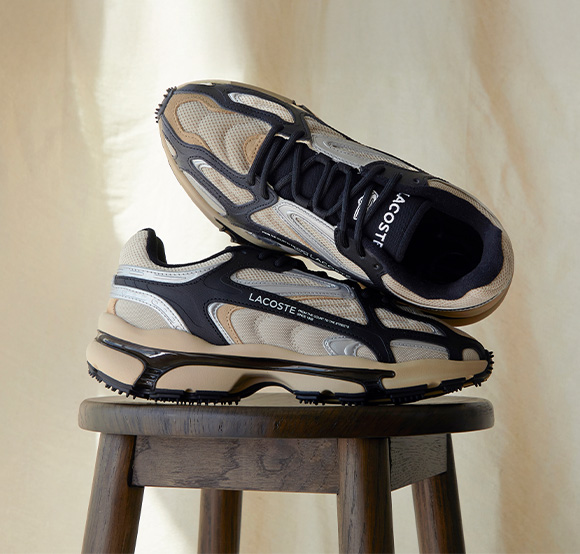 Lacoste trainers.