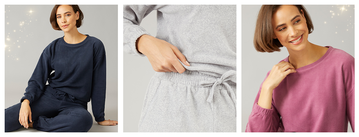 Womens nightwear in various colours.