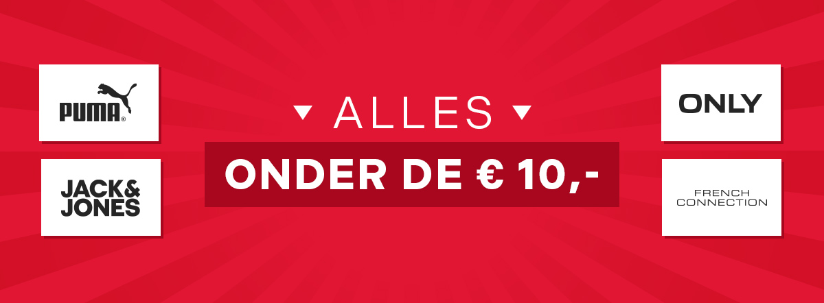 Alles onder de € 10,-