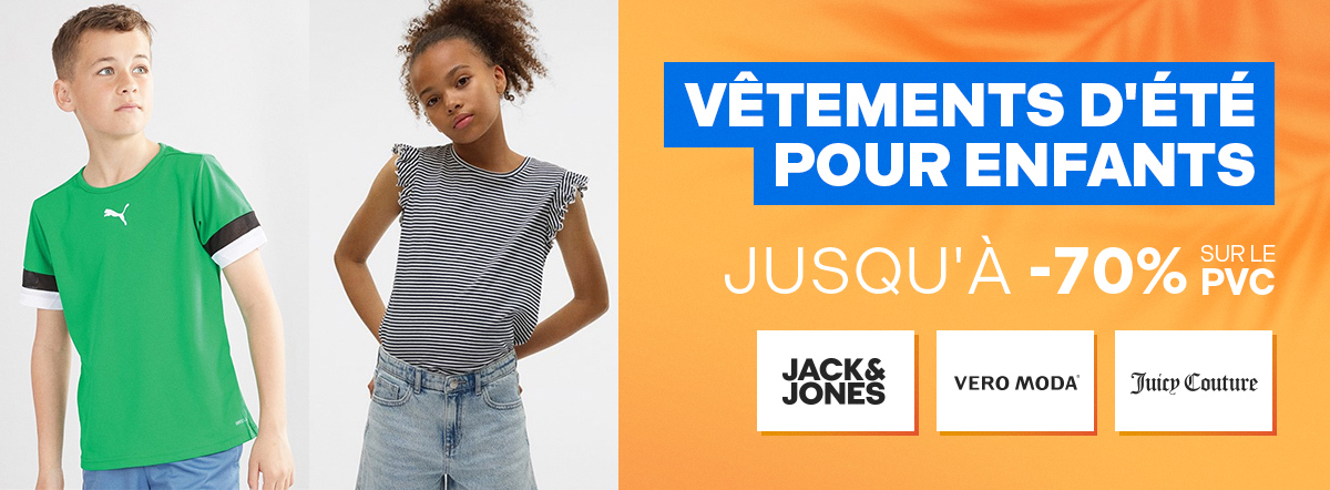 Vêtements d'été pour enfants