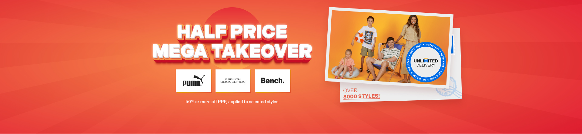 Half Price Mega Takeover