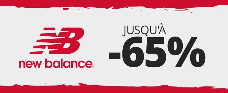 New Balance - jusqu'à -65%
