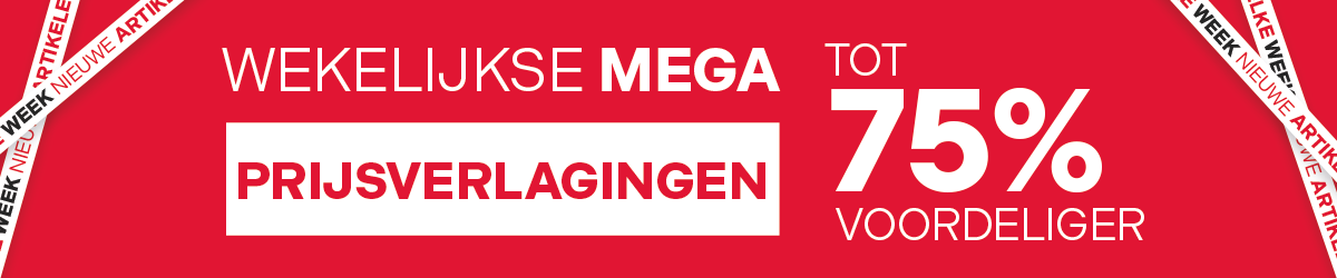 Wekelijkse mega prijsverlagingen