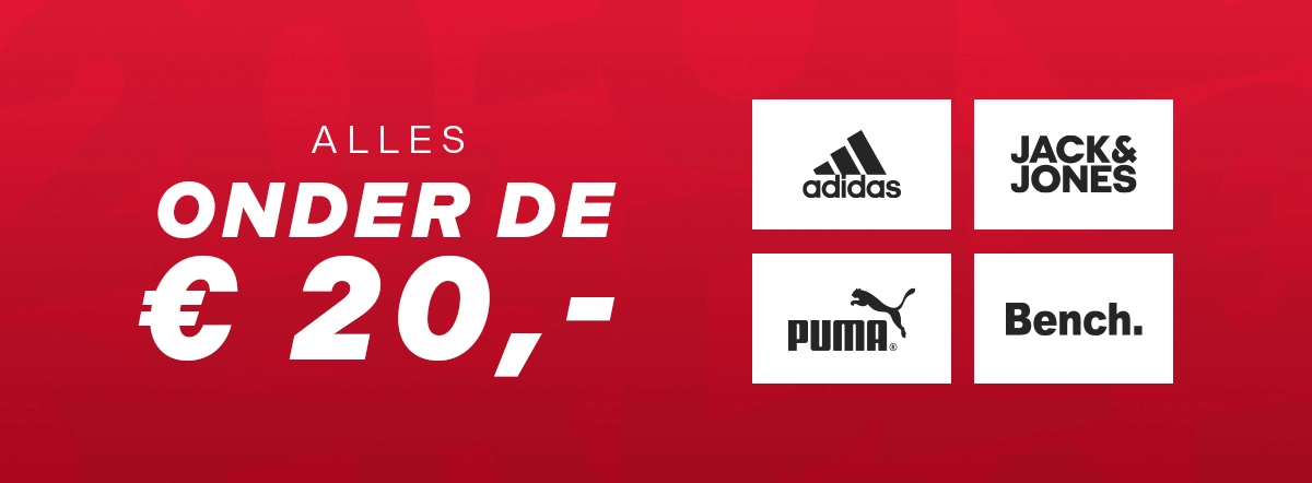 Alles onder de € 20,-