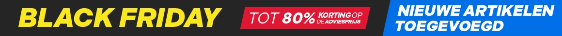 Black Friday Nieuwe Artikelen Toegevoegd - Tot 80% Korting op de Adviesprijs