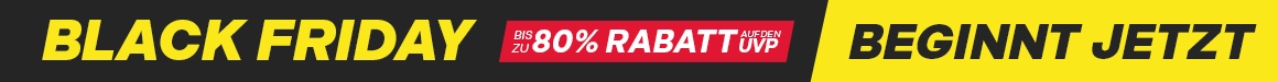 Black Friday beginnt jetzt - Biz zu 80% rabatt auf den UVP