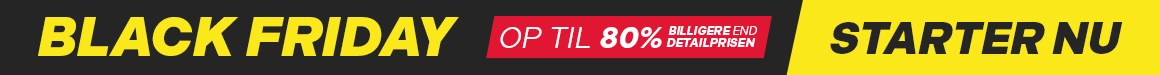 Black Friday starter nu - Op til 80% billigere end detailprisen