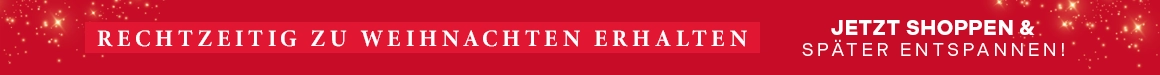 Rechtzeitig zu Weihnachten erhalten - Jetzt shoppen & später entspannen!
