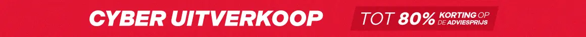 Cyber Uitverkoop - Tot 80% korting op de adviesprijs
