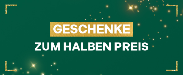 Geschenke zum halben Preis