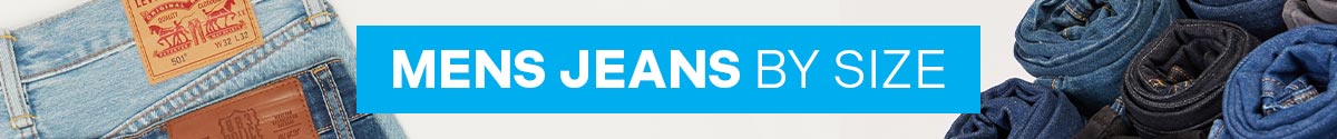 Mens jeans by size