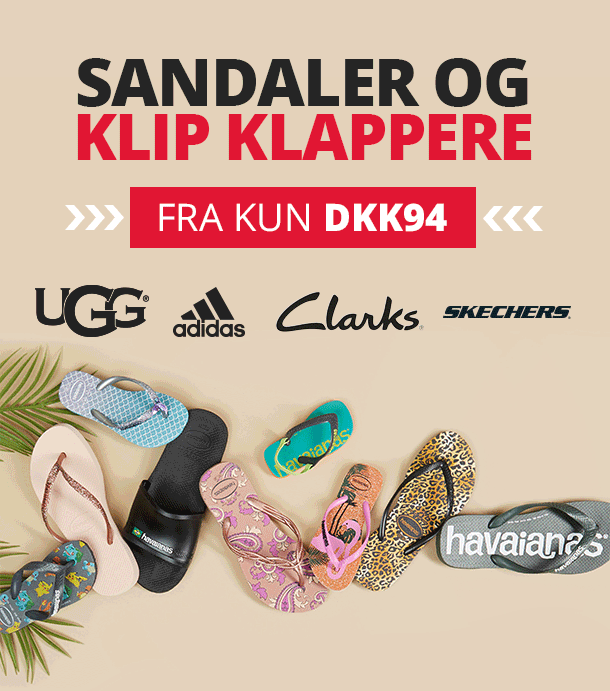 SANDALER OG KLIP KLAPPERE